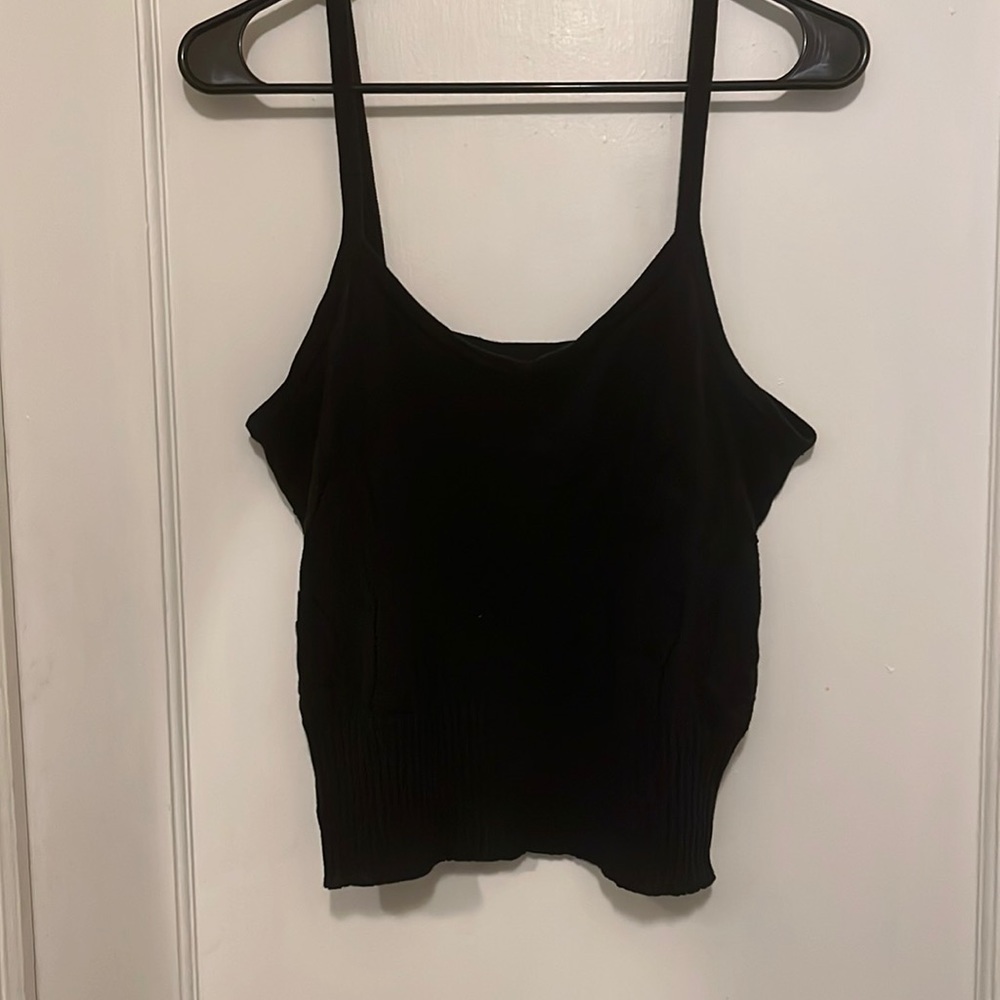 Vintage Mossimo Black knit cropped tank